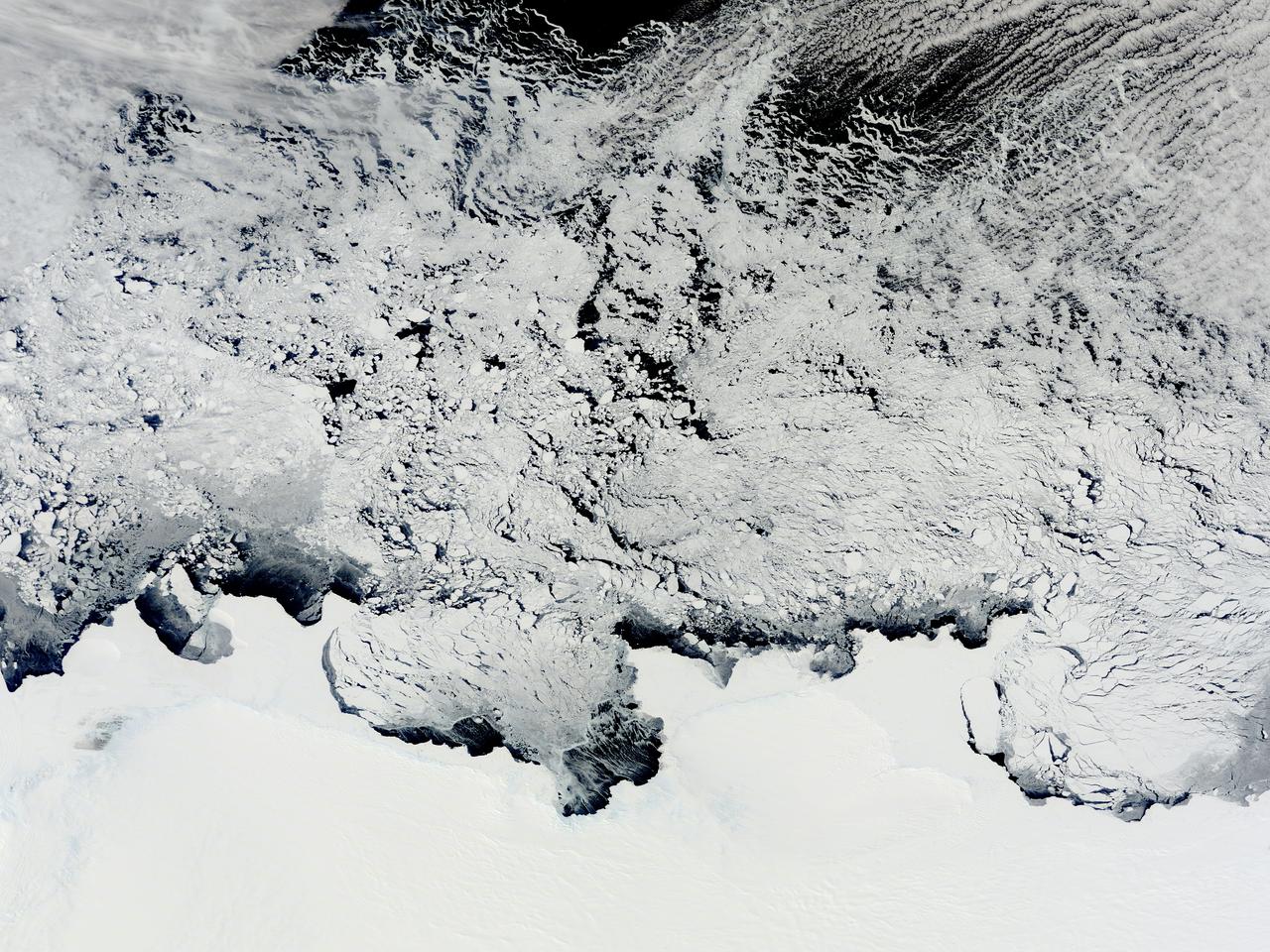 NASA Satellite View of Antarctica